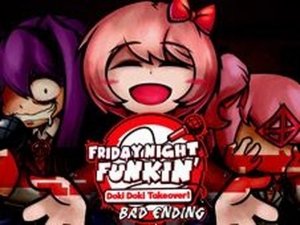FNF Doki Doki Takeover! &ndash; Bad Ending Online Game