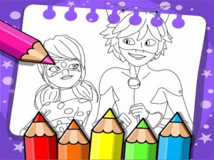 Miraculous Ladybug Coloring Book Online Game