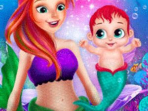 Mermaid Newborn Baby Care Online Game