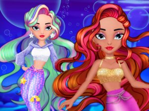 Diamond Mermaids Dress Up Game