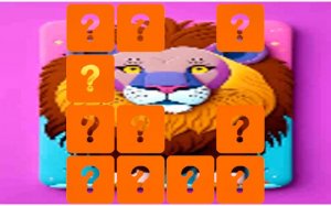 Animal Lion Memory Match Puzzle Online Game