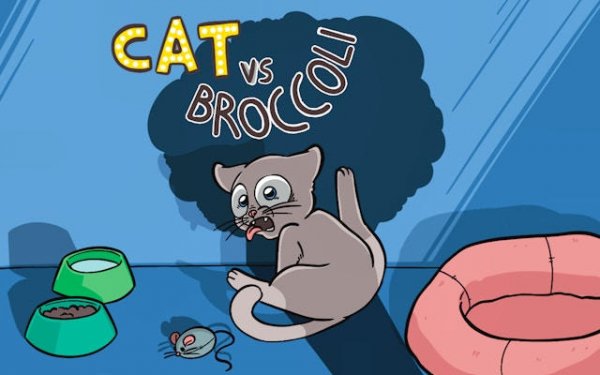 Cat VS Broccoli: Dodge & Collect Online Game