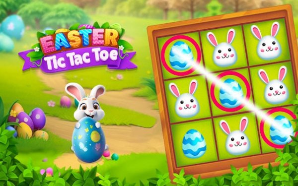 Easter Tic Tac Toe Online Puzzle Game