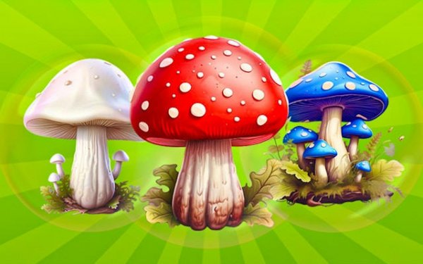 Merge Mushrooms 2048: Relaxing Forest Puzzle Game Online
