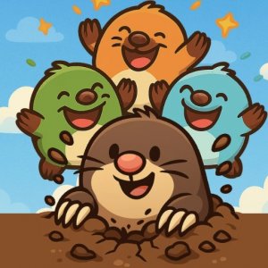 Digging Moles Puzzle Game
