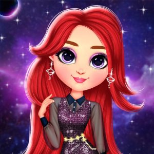 Rainbow Girls Space Core Aesthetic Dress Up Online Game